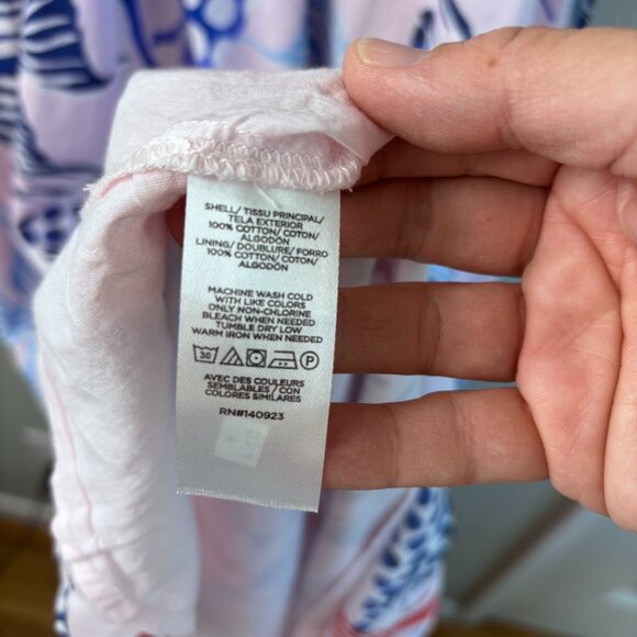 LOFT Fish Print Maxi Dress NWT Size Small Cotton Braided Straps Summer - Picture 5 of 10